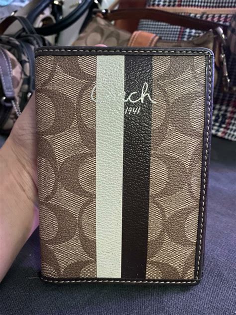 men's coach passport holder